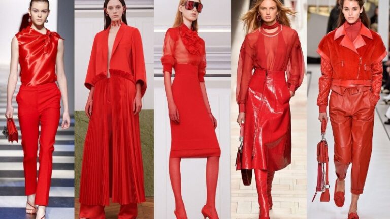 Модные цвета осень-зима 2017-2018: grenadine, tawny port, navy peony, neutral gray